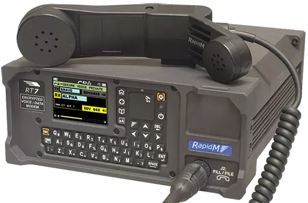 RT7 Strategic Voice & Data Encryptor | HF or V/UHF Radio Secure Terminal