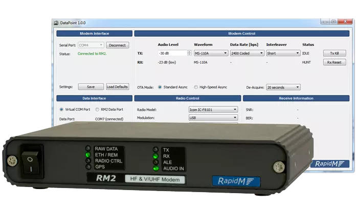RM2 MARS Solution | DataPoint 110A/B Interface Software